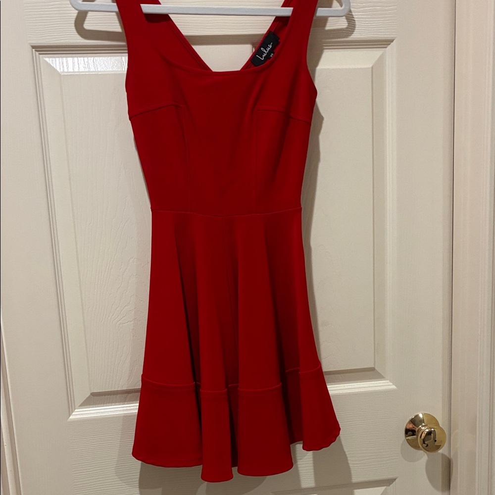 Lulu's Vibrant Red Mini Dress